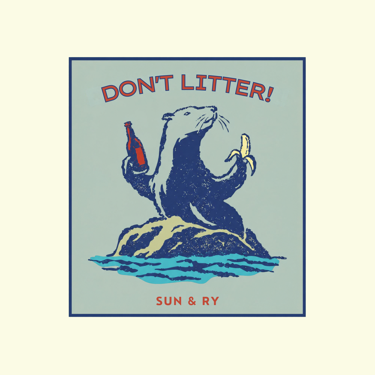 Don't Litter Sticker
