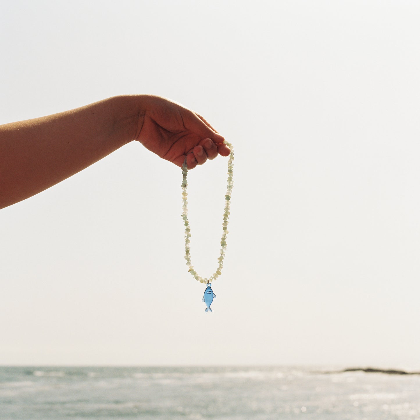 Poisson de Verre Bleu Necklace