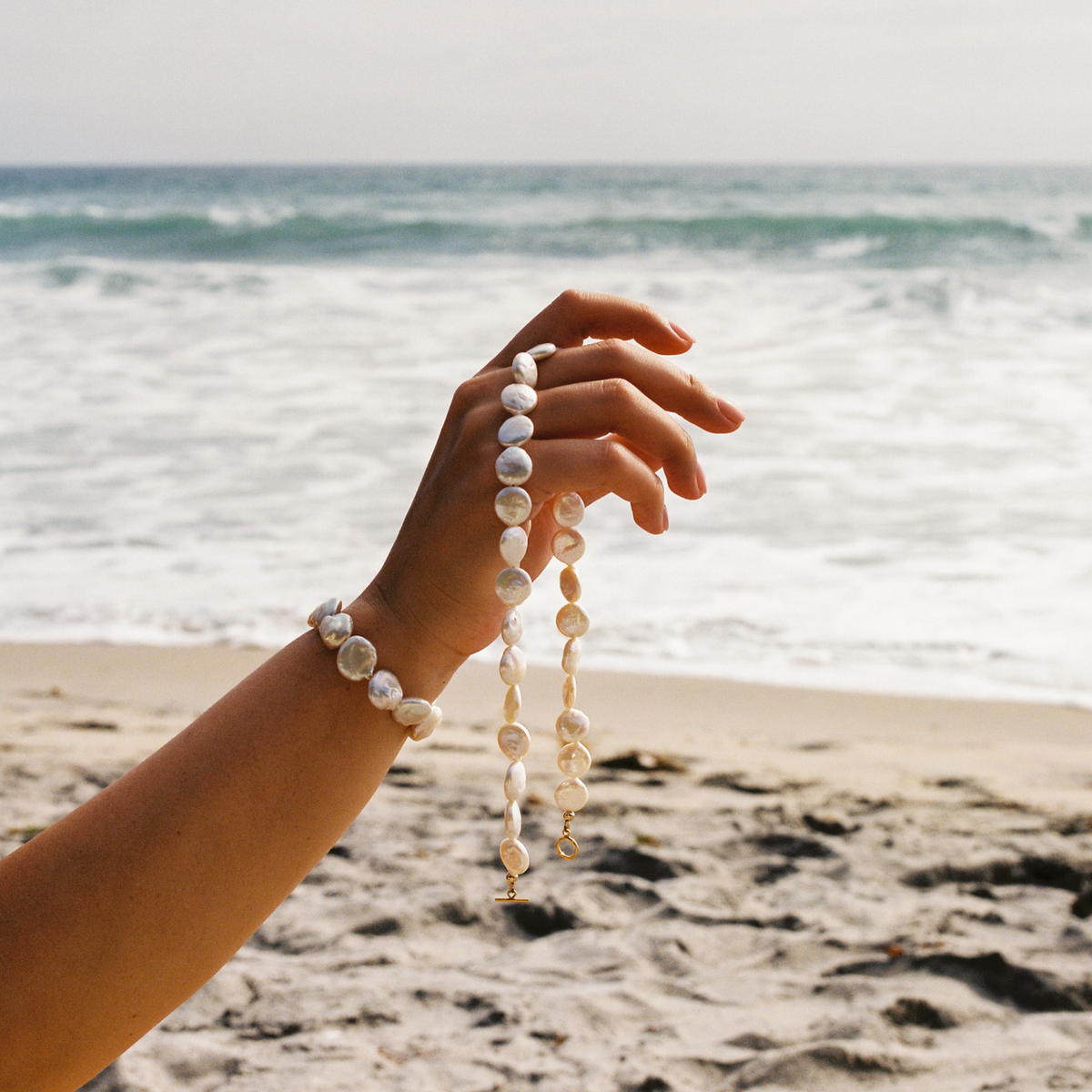 Coin Pearl Necklace
