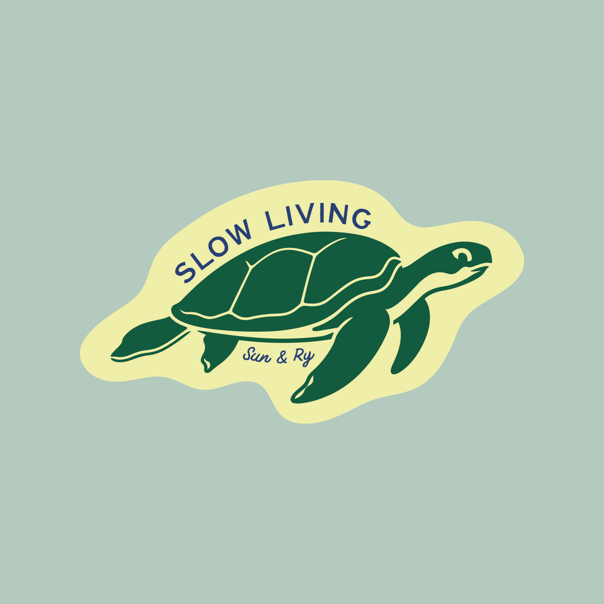 Slow Living Sticker