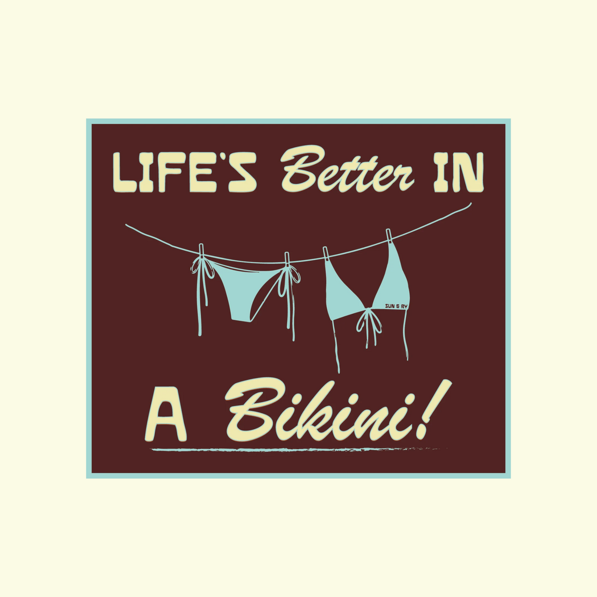Life's Better in a Bikini Sticker
