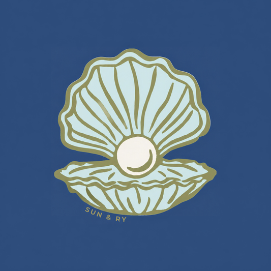 Seashell Sticker | Blue